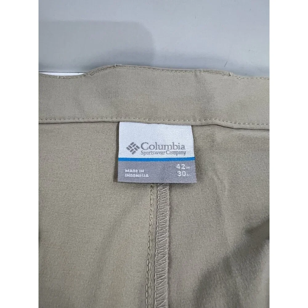 Columbia Men's PFG Terminal Tackle Fishing Pants - Fossil 42X30 New UPF150 - Picture 3 of 7